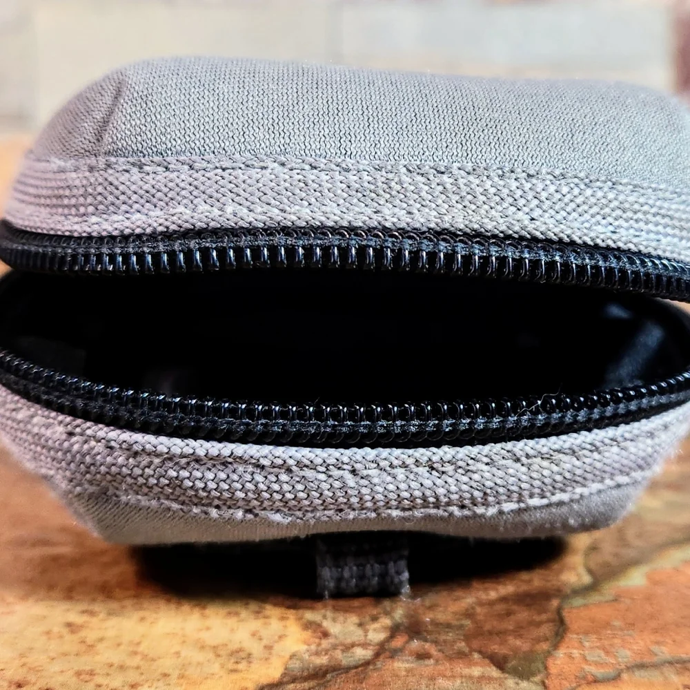 Genuine Nikon Cool Pix Small Soft Gray Case / Bag • Zipper Closure Works Good •